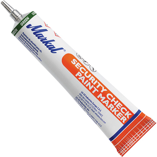 Security Check Paint Marker, 1.7 oz., Tube, Green NTL Industrial