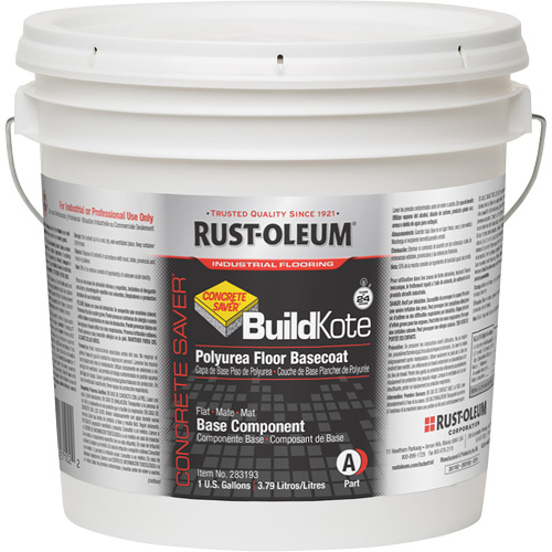 Appr&ecirc;t pour rev&ecirc;tement de sol polyur&eacute;e Concrete Saver BuildKote Partie A, Seau, Transparent/Base &agrave; teinter NTL Industrial