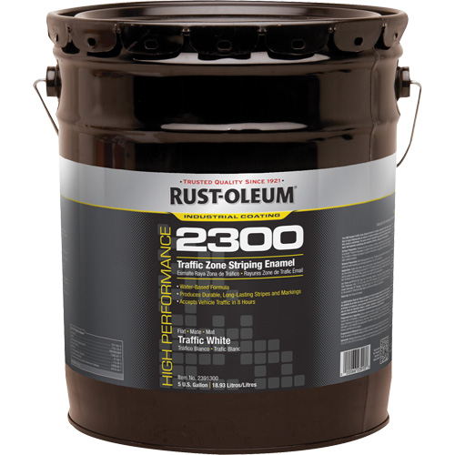 Peinture pour traçage de ligne invers&eacute;e Syst&egrave;me 2300 &agrave; haut rendement, Blanc, 5 gal., Seau NTL Industrial