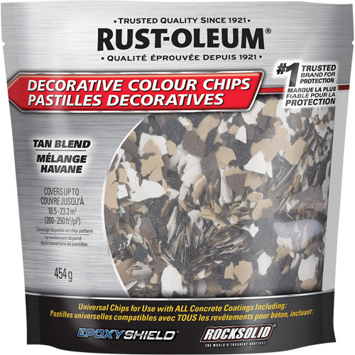 Decorative Colour Chips, 474 g, Bag, Tan Blend NTL Industrial