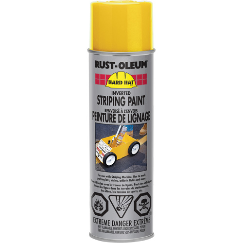 Peinture de lignage en a&eacute;rosol, Jaune, Canette a&eacute;rosol NTL Industrial