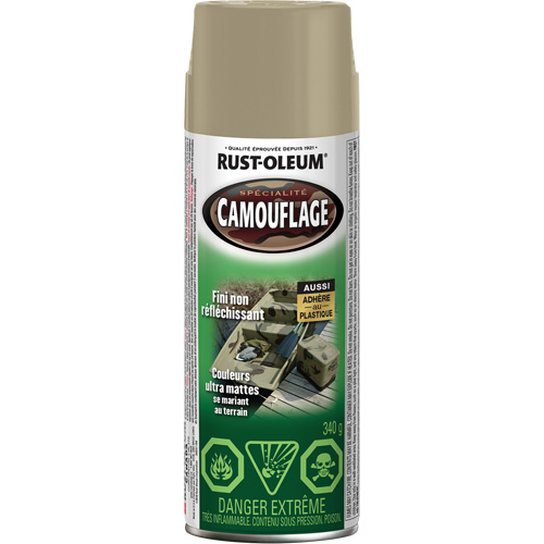 Specialty Camouflage Paint, Aerosol Can, Khaki NTL Industrial