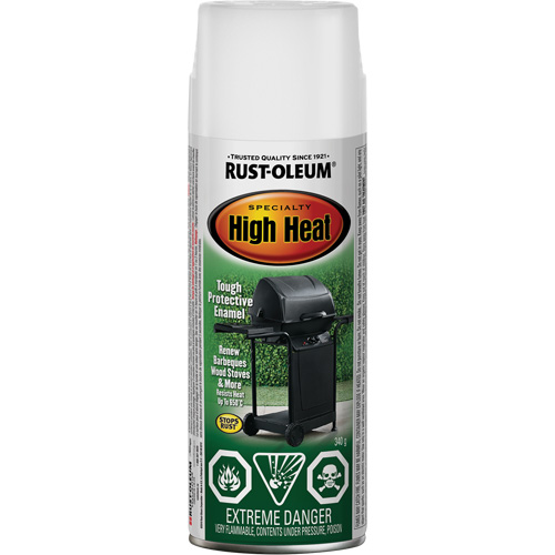 Peinture &eacute;mail en a&eacute;rosol haute temp&eacute;rature Sp&eacute;cialit&eacute;, Canette a&eacute;rosol, Blanc NTL Industrial