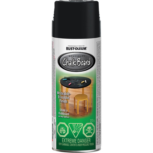 Specialty Chalk Board Paint, Aerosol Can, Black NTL Industrial