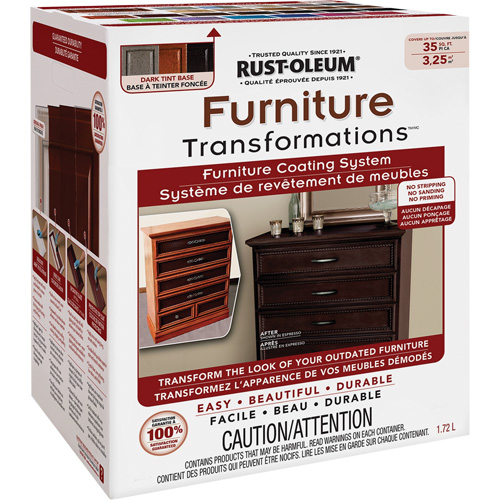 Furniture Transformations&reg; Furniture Coating System, 1.72 L, Kit, Tint Base NTL Industrial