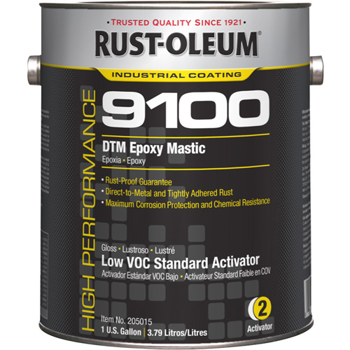 9100 System DTM Epoxy Mastic Standard 250 VOC Activator, Gallon NTL Industrial