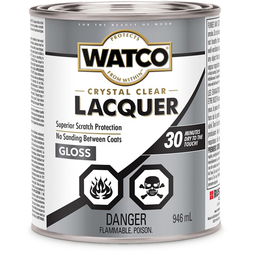 Watco&reg; Lacquer Wood Finish, 946 ml, Clear, Gloss NTL Industrial