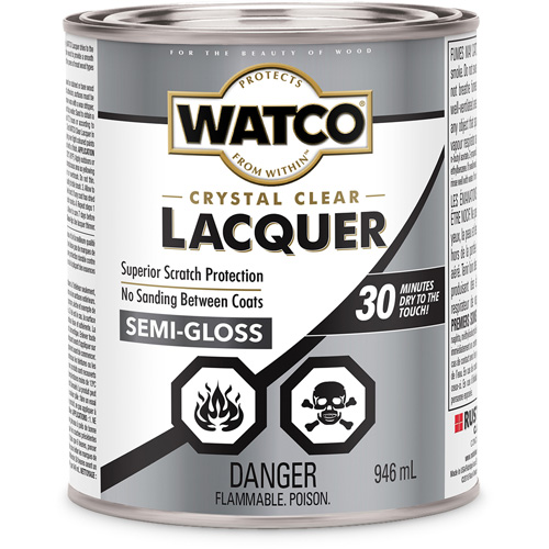 Laque pour bois Watco, 946 ml, Transparent, Semi-brillant NTL Industrial