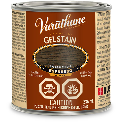 Varathane&reg; Premium Gel Stain, 236 ml, Espresso NTL Industrial