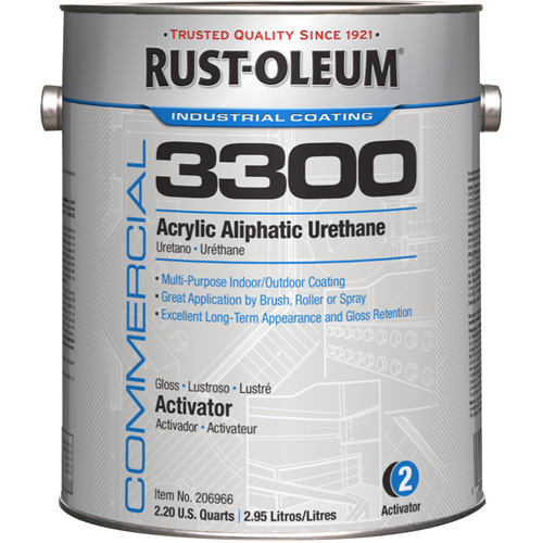 Syst&egrave;me 3300 de rev&ecirc;tement aliphatique &agrave; base dur&eacute;thane et dacrylique, 1 gal., Brillant NTL Industrial
