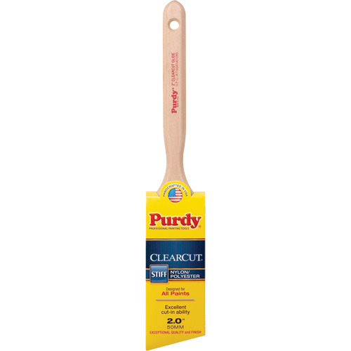 Pinceau Clearcut Glide, Poly/nylon, Manche Bois, Largeur de 2" NTL Industrial