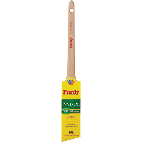 Nylox Dale Paint Brush, Nylon, Wood Handle, 1-1/2" Width NTL Industrial