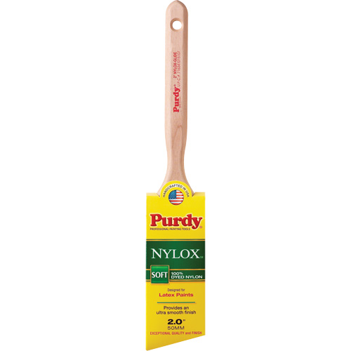 Pinceau Nylox Glide, Nylon, Manche Bois, Largeur de 2" NTL Industrial