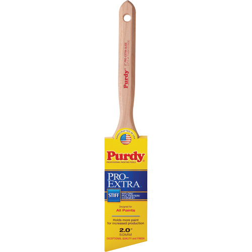 Pro-Extra Glide Paint Brush, Blended Material, Wood Handle, 2" Width NTL Industrial