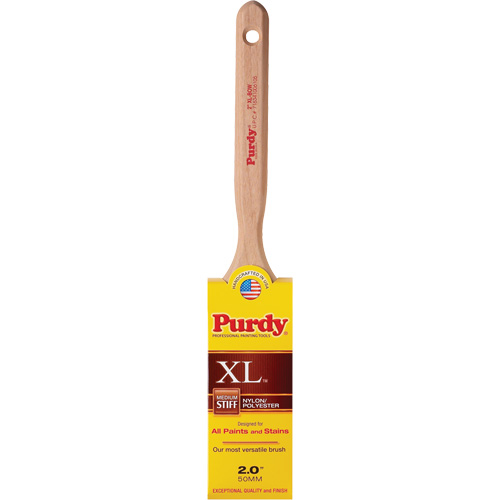 Pinceau XL Bow, Poly/nylon, Manche Bois, Largeur de 2" NTL Industrial