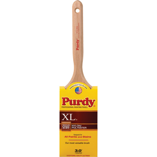 Pinceau XL Bow, Poly/nylon, Manche Bois, Largeur de 3" NTL Industrial