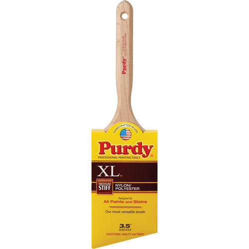 XL Glide Paint Brush, Poly/Nylon, Wood Handle, 3-1/2" Width NTL Industrial