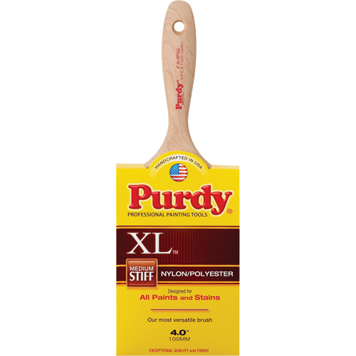 XL Sprig Paint Brush, Poly/Nylon, Wood Handle, 4" Width NTL Industrial