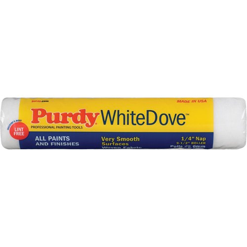 Dove Roller Cover, 6.35 mm (1/4") Nap, 240 mm (9-1/2") L NTL Industrial