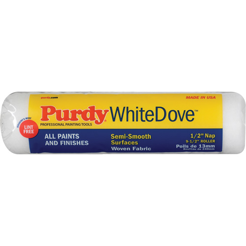 Dove Roller Cover, 12.7 mm (1/2") Nap, 240 mm (9-1/2") L NTL Industrial