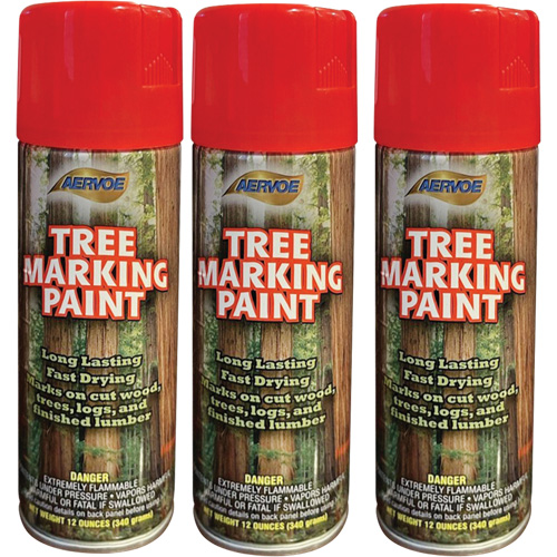 Aervoe 690 Fluorescent Tree Marking Paint, Fluorescent Red, 16 oz. NTL Industrial