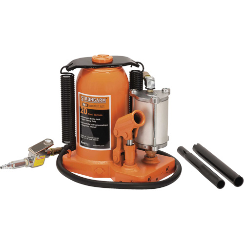 380C Cric-bouteille, 20 tonne(s), Air comprim&eacute;/hydraulique, 20-5/8" Hauteur &eacute;lev&eacute;e NTL Industrial