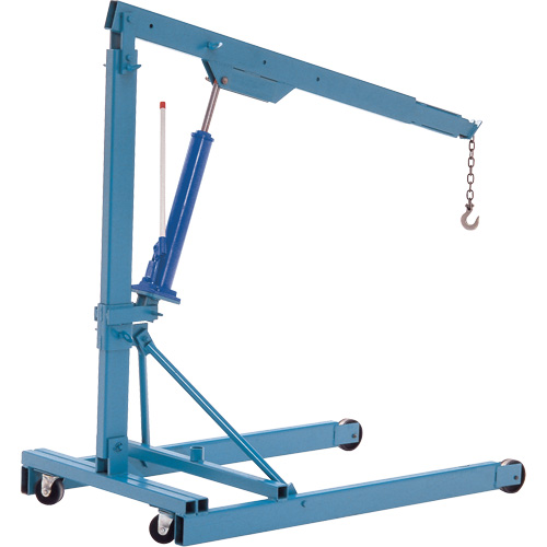 Portable Floor Cranes, 8' Lift, 1000 lbs. (0.5 tons), 70-1/2" Arm, 69-1/4" H NTL Industrial