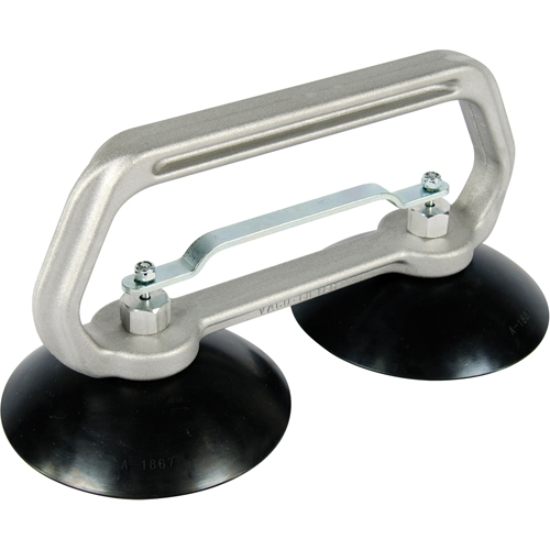 Appareils &agrave; ventouses - Ventouse double industrielle, 75 lb Capacit&eacute;, 5", Barre &agrave; tirer, 10" Longueur de la manche NTL Industrial