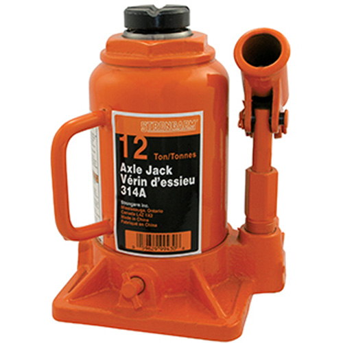 314A Bottle Jack, 12 tons, Manual Hydraulic, 13" Raised Height NTL Industrial