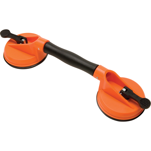 Ventouses de levage manuel - Ventouses doubles - pivotantes, 50 lb Capacit&eacute;, 4-5/8", Levier, 13" Longueur de la manche NTL Industrial