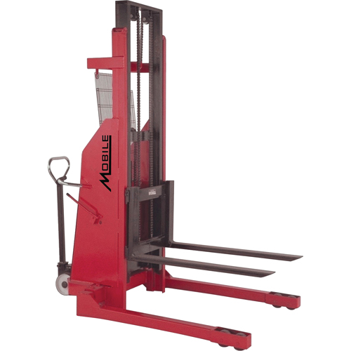 Gerbeur hydraulique, Fonctionnement &eacute;lectrique, Capacit&eacute; 1500 lb, Lev&eacute;e max 96" NTL Industrial