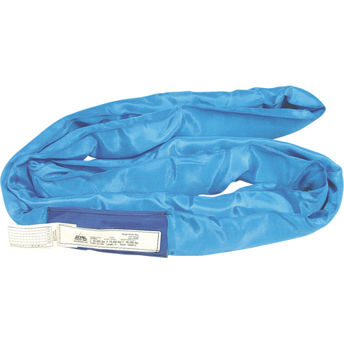 Round Slings, Blue, 4" W x 8' L, 23000 lbs. Vertical Load NTL Industrial