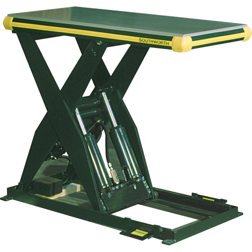 Table &eacute;l&eacute;vatrice hydraulique &agrave; ciseaux Backsaver, Acier, 48" lo x 48" la, Capacit&eacute; 4000 lb NTL Industrial