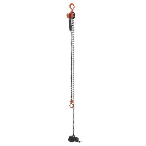 Mini Lever Hoist, 15' Lift, 500 lbs. (0.25 tons) Capacity, Steel Chain NTL Industrial