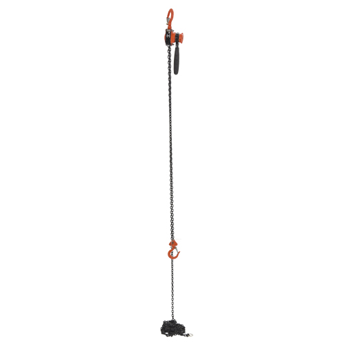 Mini Lever Hoist, 15' Lift, 500 lbs. (0.25 tons) Capacity, Steel Chain NTL Industrial