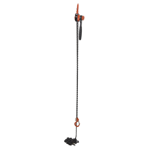 Mini Lever Hoist, 20' Lift, 1000 lbs. (0.5 tons) Capacity, Steel Chain NTL Industrial