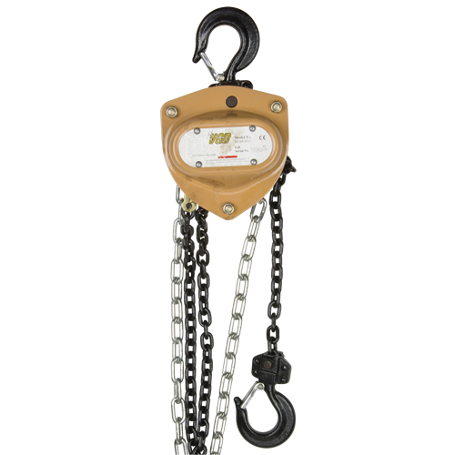 Heavy-Duty Gold Series Chain Hoist, 10' Lift, 10000 lbs. (5 tons) Capacity, Alloy Steel Chain NTL Industrial