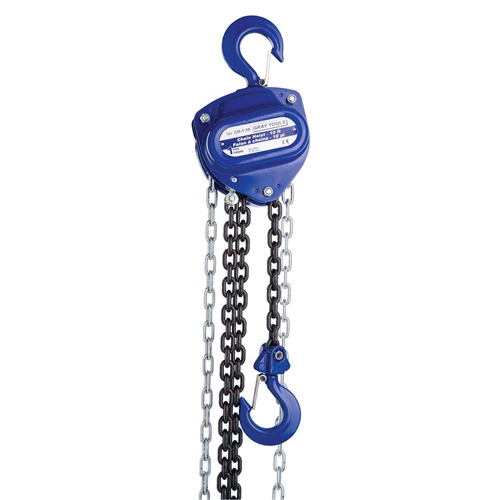 Chain Hoist, 10' Lift, 2000 lbs. (1 tons) Capacity, Load Chain Grade 80 Chain NTL Industrial