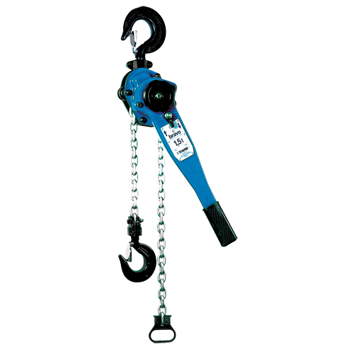 Bravo&reg; Lever Chain Hoist, 15' Lift, 1000 lbs. (0.5 tons) Capacity, Grade 80 Chain NTL Industrial