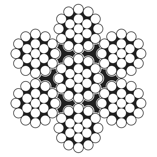 C&acirc;ble m&eacute;tallique, 500' (152,4 m) x 3/32", 1000 lb (0,5 tonne), Galvanis&eacute; NTL Industrial