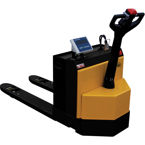 Fully Powered Electric Pallet Truck With  Scale, 4500 lbs. Cap., 48" L x 30.25" W NTL Industrial