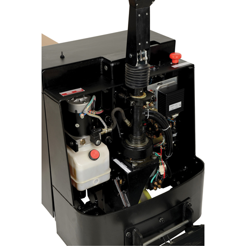 Fully Powered Electric Pallet Truck With  Stand-On Platform, 4500 lbs. Cap., 96" L x 30" W NTL Industrial