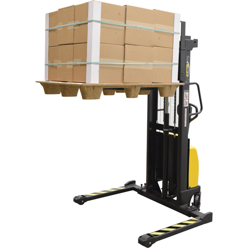 Gerbeur pour chariot &eacute;l&eacute;vateur, Fonctionnement &eacute;lectrique, Capacit&eacute; 2000 lb, Lev&eacute;e max 63" NTL Industrial