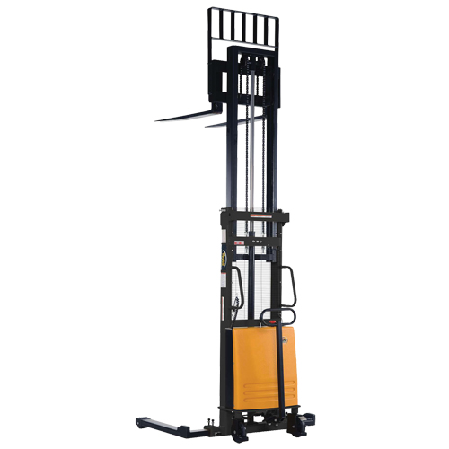 Gerbeur pour chariot &eacute;l&eacute;vateur, Fonctionnement &eacute;lectrique, Capacit&eacute; 2000 lb, Lev&eacute;e max 118" NTL Industrial