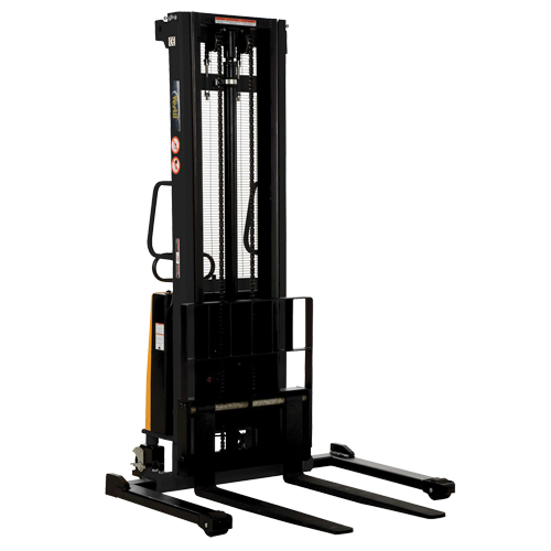Fork Lift Stacker, Electric Operated, 2000 lbs. Capacity, 137" Max Lift NTL Industrial