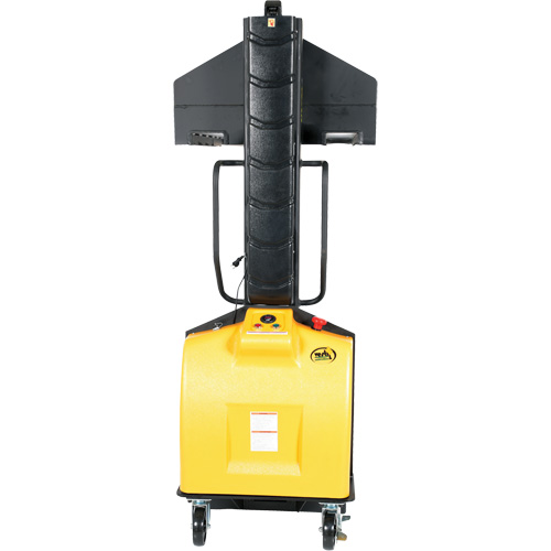 Narrow Mast Powered Lift Stacker, Electric Operated, 1500 lbs. Capacity, 63" Max Lift NTL Industrial