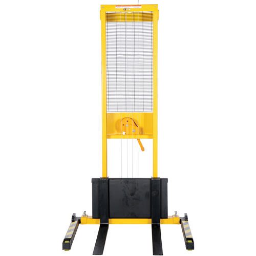 Gerbeur manuel, Fonctionnement Treuil manuel, Capacit&eacute; 770 lb, Lev&eacute;e max 60" NTL Industrial