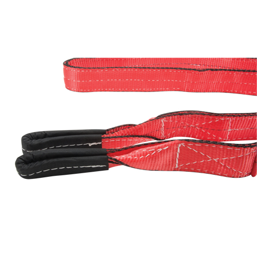 Polyester Sling, Double Ply, Twisted Eye, Type 4, 2'' W x 8' L, 6200 lbs. Vertical Cap. NTL Industrial