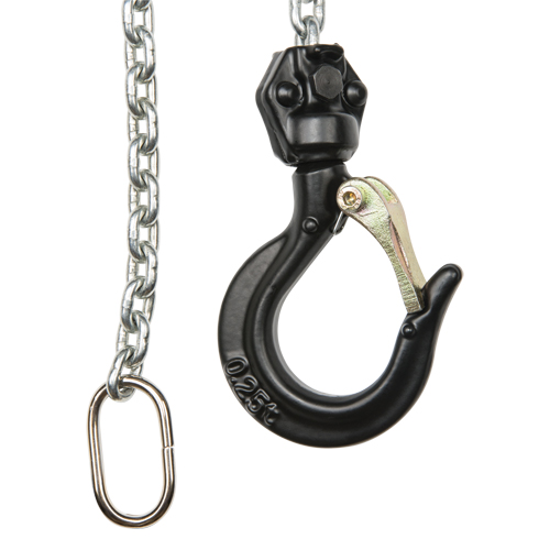 Mini Lever Hoist, 5' Lift, 500 lbs. (0.25 tons) Capacity, Zinc Plated Chain NTL Industrial