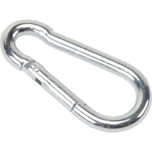 Zinc Plated Snap Hook, 220 lbs (0.11 tons) Working Load Limit, 3/16" Size, 5/16" Eye NTL Industrial
